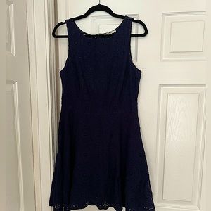 BB Dakota Navy Lace Fit n Flare Dress - Size 10